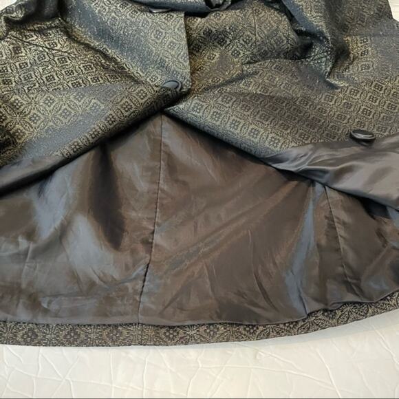 Apostrophe Metallic Black & Gold Long Party Event Jacket NWOT Size M - Picture 8 of 12